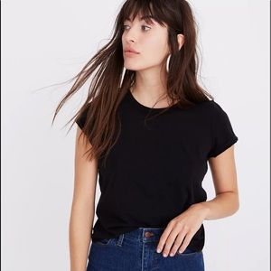 NWT MADEWELL NORTH SIDE VINTAGE TEE, S. IN GOLDEN.